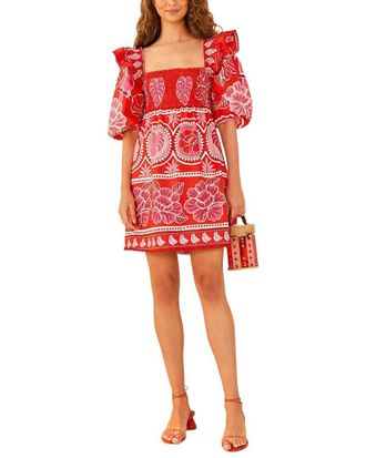 Farm Rio Farm Rio Summer Sunrise Mini Dress