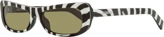 Jacquemus Unisex Capri Rectangular Sunglasses JAC55S 008 Zebra Black 55mm