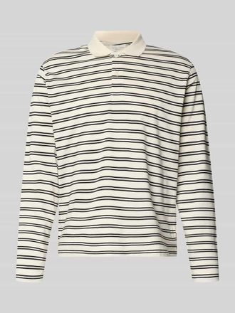 Jack & Jones Regular Fit Poloshirt mit Streifenmuster Modell CASSIS in Offwhite, Gr&ouml;&szlig;e XXL