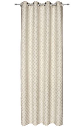 Joop &Ouml;senvorhang, Naturfarben, Textil, Raute, 140x250 cm, Heimtextilien, Vorh&auml;nge, Fertigvorh&auml;nge, &Ouml;senvorh&auml;nge