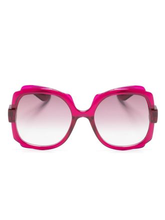 Gucci Occhiali da sole squadrati - Viola