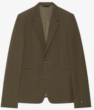 Givenchy MenS Khaki Slim Fit Blazer, Size 44