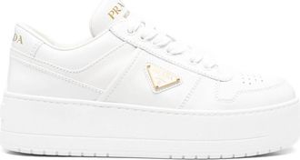 Prada Platform Logo-patch Sneakers