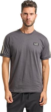 Emporio Armani Tops, Heren, Grijs, 2Xl, Grijze T-shirts en Polos met Logo