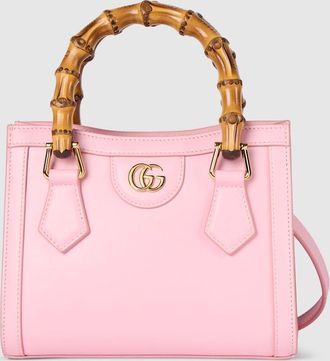 Gucci Diana Small Tote Bag, Pink, Leather