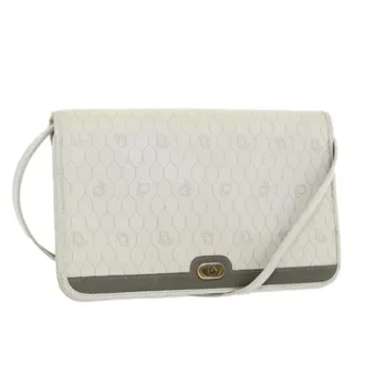 Dior Pre-owned Cross Body Bags, female, White, Size: ONE SIZE Pre-owned Vintage Shoulder Bag