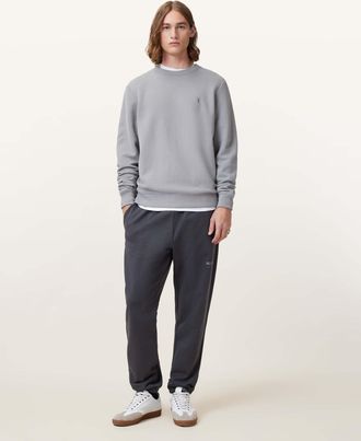 AllSaints Mens Cotton Underground Relaxed Fit Logo Joggers, Size: XXL