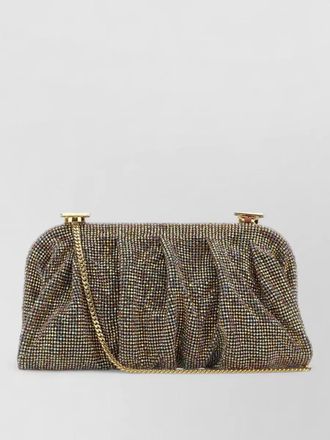 Benedetta Bruzziches venus clutch bag chain strap rhinestones