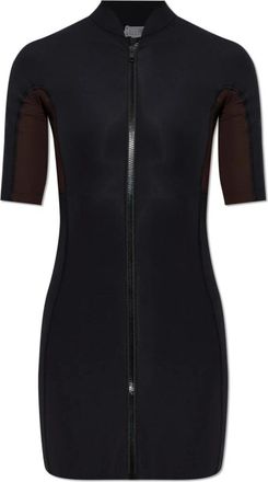 Maison Margiela The Dress - Dames - Korte kleedjes - Zwart - XS - Leer - Kleedjes