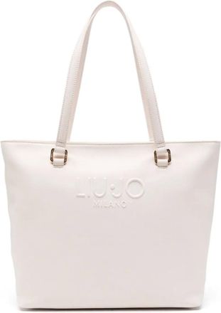 Liu Jo logo-embossed tote bag - White