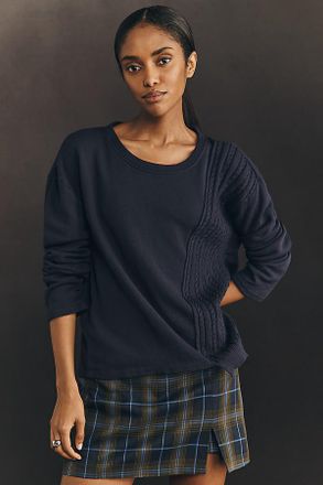 Wilt Crew-Neck Sweater Mix Sweatshirt