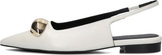 Toral Shoes Elegante Gouden Slingbacks Carole - Dames - Ballerinas - Wit - 39 EU - Schoenen