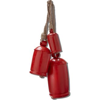 Tag Antique Hanging Bells Set of 3 Decorative Iron Christmas in Red at Nordstrom