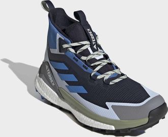 ADIDAS TERREX Wanderschuh ADIDAS TERREX TERREX FREE HIKER 2.0 GORE-TEX, Herren, Gr. 42,5, legend ink, ray blau, crystal sky, Synthetik, Textil, Schuhe Wanderschuh, 