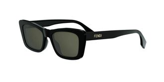 Fendi FE40185I 01N Womens Sunglasses Black Size 53