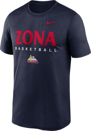 Nike Arizona Courtside Basketball Legend Nike Mens Dri-FIT College T-Shirt in Blue | 02TI41SUAC-8TZ