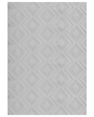 Beliani Tappeto Moderno Da Soggiorno Rettangolare Jacquard 160 X 230 Cm A Pelo Alto Beige E Bianco Hartz