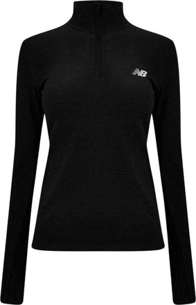 New Balance Hardloop-trainingsjack met kwartrits voor dames, in space-dye-uitvoering (Zwart)