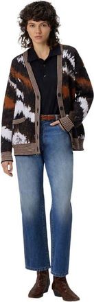 Missoni Oversized Cardigan In Tiger Pattern Knit in Rust & Black at Nordstrom, Size Large