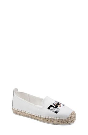 Karl Lagerfeld Michaela Bonjour Espadrille in Bright White at Nordstrom, Size 8.5