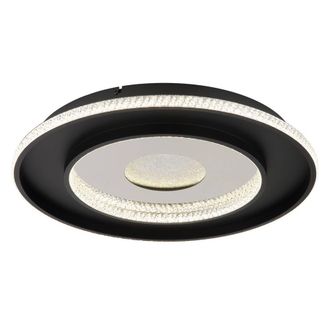 Netlighting Marsh Semi Ceiling Light Black 2700-6500K LED Dimmable Remote Timer