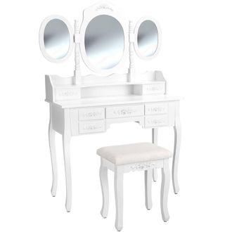 TecTake Dressing Table in White