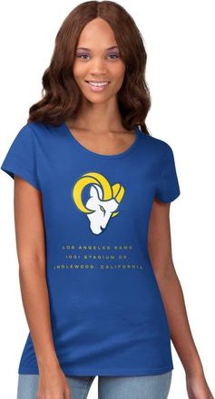 G-III 4Her by Carl Banks Womens G-III 4Her by Carl Banks Royal Los Angeles Rams Endzone T-Shirt at Nordstrom, Size X-Large
