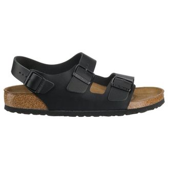 Birkenstock Milano BS Leather Unisex Slingbacks Sandals - Black - Size:UK 10.5