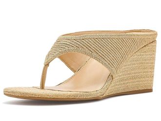 Marc Fisher Udena Womens Dress Sandals Light Natural Raffia : 9.5 M, Leather