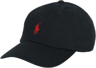 Ralph Lauren Katoenen Baseballpet met Pony - Heren - Petten - Zwart - ONE Size - Katoen - Accessoires