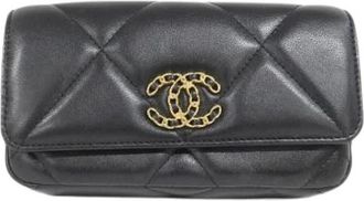Chanel Pre-owned 19 Lambskin Waist Bag - Dames - Vintage Heuptassen - Zwart - ONE Size - Vintage