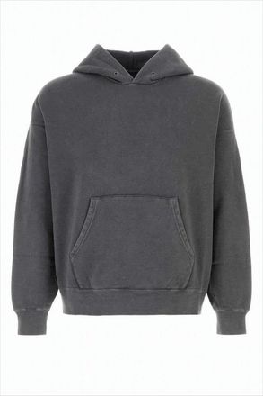 Visvim Boxy Cropped Hoodie With Kangaroo Pocket And Ribbed Details