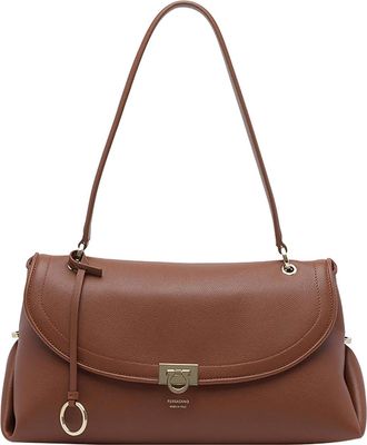 Ferragamo Gancini Logo Shoulder Bag