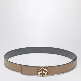 Loewe Reversible Anagram belt in beige/gray