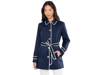 Lilly Pulitzer Dianne Jacket Womens Jacket True Navy : 16, Denim/Nylon/Polyester