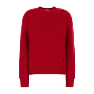 Burberry Truien & Vesten, Dames, Rood, L, Cashmere-Blend EKD Trui