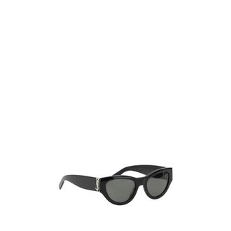 Saint Laurent Sunglasses, female, Black, Size: ONE SIZE Elegant Cat-Eye Sunglasses