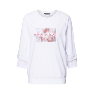 A|X Armani Exchange Dames 3/4 Mouwen Sweatshirt (Wit)