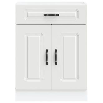 Berkfield Home Kitchen Base Cabinet Kalmar White Engineered Wood