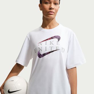 Nike Womens United Soccer T-Shirt in White | IR6882-100