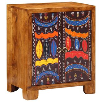 Berkfield Home Sideboard Multicolour 50x35x60 Solid Wood Acacia