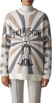 Bogner Womens Knit Pullover Sweater In Ski Vision Multi-Color