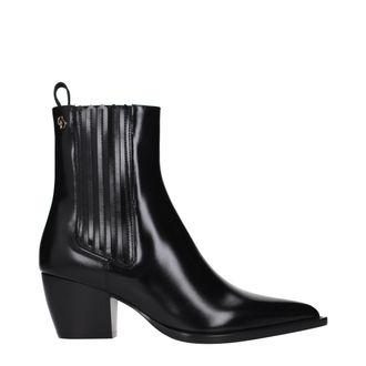 Dior Black Leather Ankle Womens Boots