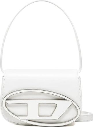 Diesel 1DR Schoudertas - Dames - Handtassen - Wit - ONE Size - Leer - Tassen