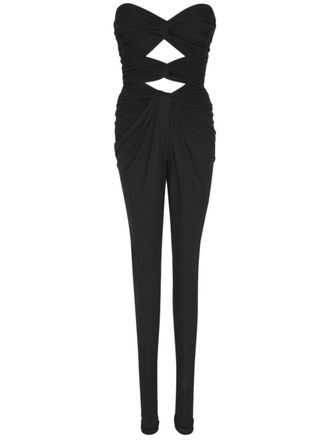 Saint Laurent Strapless jumpsuit - Zwart