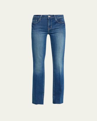 L'agence Sneeki Low-Rise Sneaker Straight Jeans