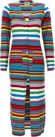 Moschino Truien & Vesten, Dames, Veelkleurig, S, Gestreept Vest