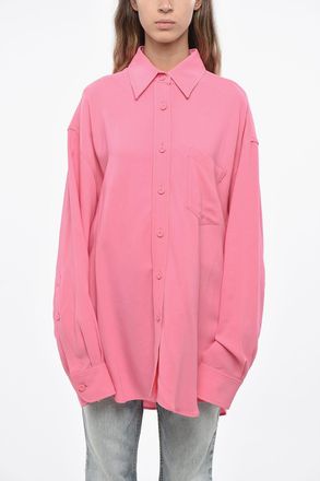 Stella McCartney Camicia A Tinta Unita Drop Shoulder Fit Stella McCartney