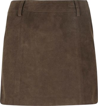 Dunst Minifalda Alter Suede - Skirts - Mujer - Verde - S