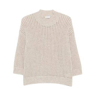 PESERICO Dames, Truien, Beige, Maat: M